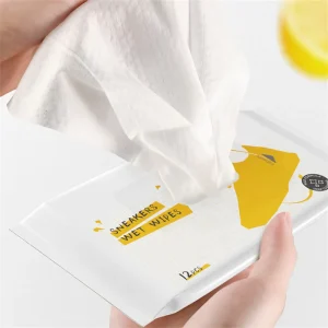 10 Pcs Portable Non Woven Customizable Sizes Shoes & Sneaker Cleaning Wet Wipes