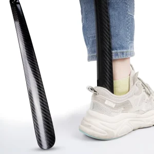100% Carbon Shoe Horn Custom Long Hotel Carbon Fiber Shoe Spoon High Strength Shoehorn With Logo