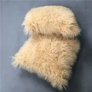 100% Real Mongolian Lamb Fur Cushions