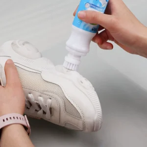 100ML Shoe Cleaner Kit with Bottle and Brush for Fabric Cleaner for Leather Whites Sport Shoe Suede and Sneakers