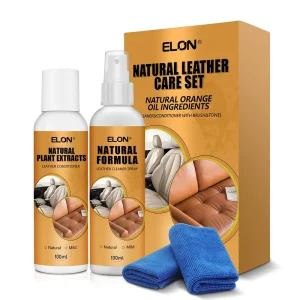 100ml Natural Leather Cleaner and Conditioner Liquid Kit Easy to Use Shoe Care for Handbags and Cars