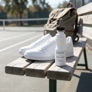 100ml Portable Sneaker Cleaner Solution Built-in Brush White Shoe Cleaner for Sneakers Footwear Stain Removal