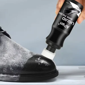 100ml Shoe Care Shoe Polish White Brown Black Liquid Shoe Polish Bottle With Carnauba Wax Leather Polish