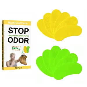 10PCS/Bag Shoe Deodorant Patch Athlete’s Foot Soothing Insole Stickers Antibacterial Antistinking Paste