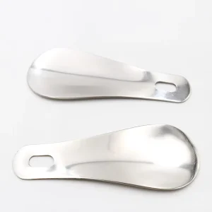 10cm Mini Portable Stainless Steel Shoe Horn Polished Shoe Lifter for Easy Wear Shoe Helper