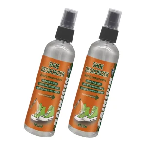 118ml Shoe Deodorizer Spray Odor Eliminator Anti-Bacterial for Athletic Shoes Leather Boots Daily Footwear Sneakers