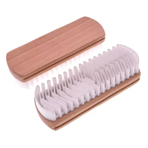 12*4cm Soft Cleaning Brushes Suede Deerskin Plush Fabrics Rubber Leather Brush for Car Interior Parts Upholstery Shoes Cleaner