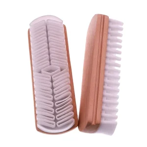 12*4cm Soft Rubber Cleaning Brushes Suede Deerskin Plush Fabrics Care Leather Detailing Brush for Auto Interior Parts Upholstery