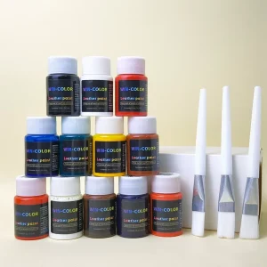 12 Colors Water Based Acrylic Leather Paint High Quality Non Toxic Ink 29.5ml Sneaker Paint for Leather Shoes Repair