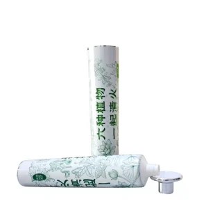 12.7 35mm Diameter Food Grade Aluminum Plastic Cylinder Slanted Tubes Eco friendly Custom UV Printing Screw Cap for Toothpaste