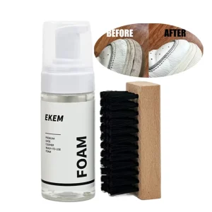 120ml Foam Cleaner for White Shoes Wash Free Solution Sneaker Shoes Deep Cleaning Liquid