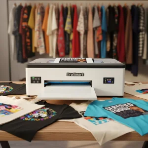 1390 Industrial 3D Printer Clothes Hats Tshirt Printing Machine Heat Transfer PET Film A3 DTF Printer for Garment