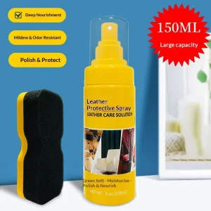 150ml Colorless Shoe Polish Leather Care Liquid With Sponge Wipe Cleaning Decontamination Repairing Polish For Sofa Care
