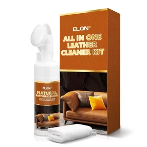 150ml Natural Leather Cleaner Kit with Brush and Microfiber Cloth in Color Box Leather Cleaner