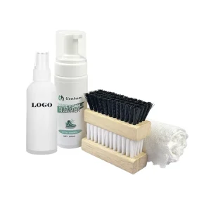 150ml Shoe Decontamination Care Kit 5 Piece Set Leather Shoe Cleaning Tools Boot and Shoe Care Kit with Portable Box