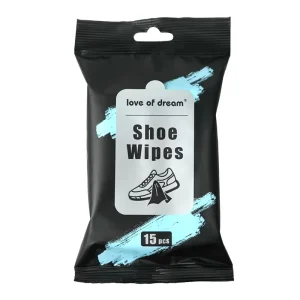 15pcs OEM Quick Clean China Factory Good Quality Custom Sneaker Making Machine Wet Tissue Shoes Cleaning Wipes