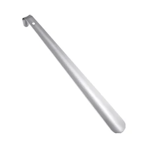 16.5 Inch Heavy Duty Stainless Steel Shoe Horn with Long Handle Seniors Metal Shoehorn in Silver Black for Men Women