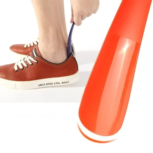 16cm Flexible Plastic Spoon Shaped Shoe Horn with Slip Handle