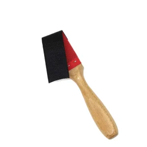 17cm Durable Steel Wire Ballet Shoe Cleaning Brush Wooden Handle Stiff Bristles for Tight Spaces