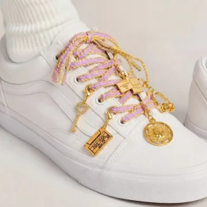 18K Gold Plated Copper Zircon Shoe Charms Pave CZ Horseshoe Key Heart Mushroom Pendants DIY Jewelry Making Fashion