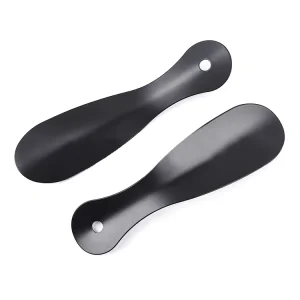 19CM Black Stainless Steel Metal Custom Shoe Horn