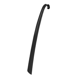 1pc Black 42.5cm Plastic Shoe Horn Long Handle for Seniors