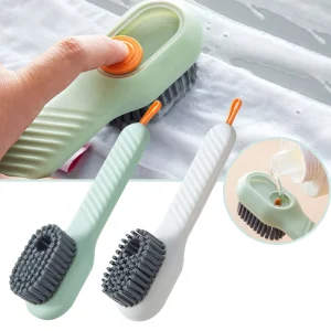 1pcs Multifunction Shoe Brush Soft Bristled Liquid Filled up Wash Shoe Cleaning Tools Clothes Board Clean Kitchen Accessories