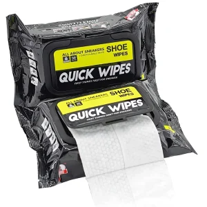 2 Pack 60 Pcs Shoe Sneaker Detergent Wipes Cleaner Disposable Travel Portable Removes Dirt Stains
