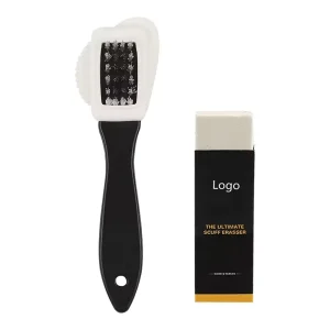 2-Piece Suede Eraser Stick & Shoe Cleaning Brush Daily Shoe Care Set