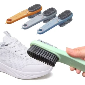 2 in 1 Leather Suede Shoe Brush 2 Sided Sneaker Rubber Brush Soft Shoe Suede Cleaner and Nubuck Brush HA01551