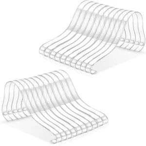 20 Pairs Clear Acrylic Sandal Display Stand Shoe Trees Shaper Inserts Shopping Center Home Display Storage Inner Supports Sandal