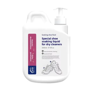 2000ml No Scrub Foam Shoe Cleaner Whitening Yellow Remover For Dry Cleaning Shop White Mesh Sneakers Cleaning Liquid