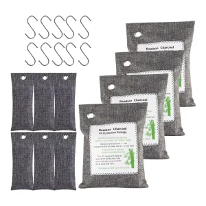 200g Activated Charcoal Odor Absorber Smell Remover Freshener Moisture Absorber Deodorizer for Room Closet Car Shoe