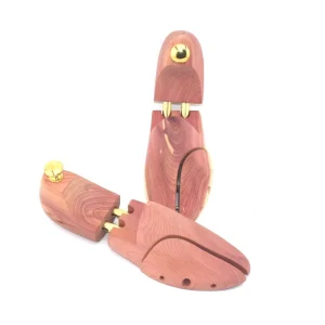 2ND CLASS DISCOUNT GLUED and REPAIRED Twin Tube Cedar Wood Big Adjustable Shoe Tree Mens Shoetree ST06C