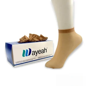 2pcs Natural Length Disposable Hygienic Try on Socks for Women Buying Shoes SS 0113
