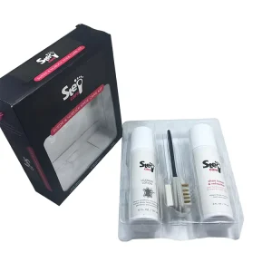 3 Piece Leather Shoe Polishing Care Kit with Cleaning Liquid & Cloth