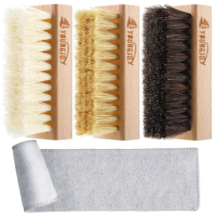 3 Pieces Dual Sided Sneaker Shoe Cleaner Brush Set Shoes Clean Brush Kit
