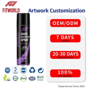 300ml Shoe Deodorant Spray Ag+ Antibacterial Long Lasting Freshness for Shoes Socks and Cabinets