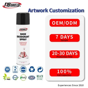 300ml Shoe Deodorant Spray Powerful Foot Odor Eliminator with Safe Formula for Sneakers Boots and Everyday Shoes
