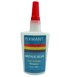 30ML Transparent Strong Instant Acrylic Glue PMMA Adhesive ABS Plexiglass PVC Plastic Waterproof Fast Drying Glue