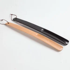 38cm Long Solid Wood Shoe Horn Shoe Brush