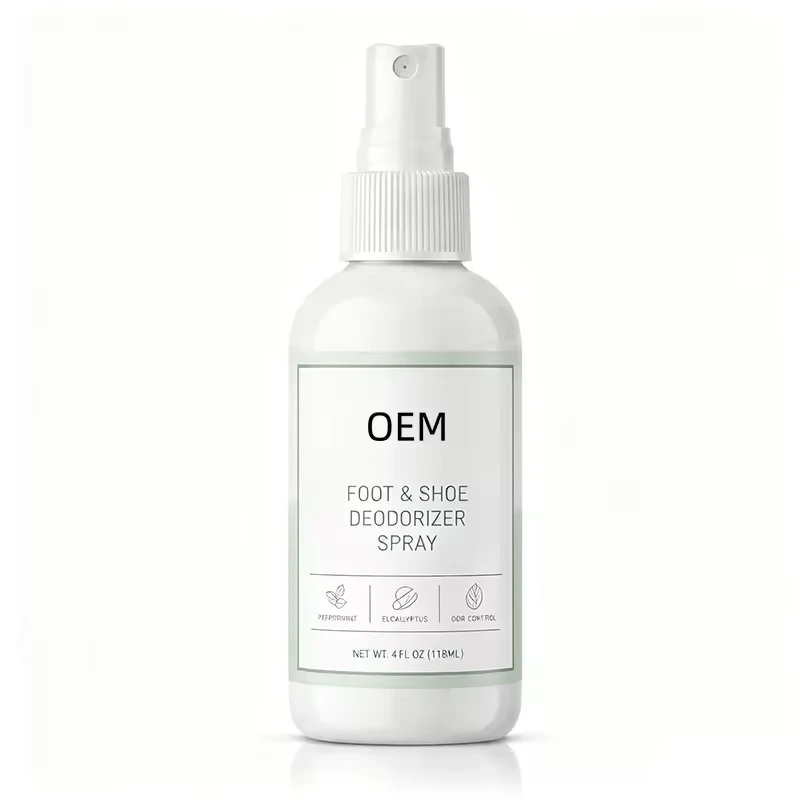 4 Fl Oz Mint Eucalyptus Shoe Sock Freshening Mist Gentle Plant Based Foot Deodorant For Daily Gym Sports Foot Care