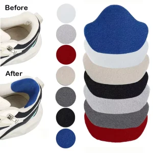 4 PCS Sneakers Heel Repair Flannelette Self-Adhesive Broken Holes Shoe Heel Repair Patch Shoe Patches HA01567