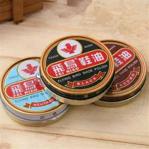 40g Flying Bird Leather Shoe Wax Polish High Gloss Shine 3 Colors