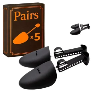 5 Pairs Plastic Adjustable Length Shoe Trees for Men Practical Boot Holder Organizers for Shoes Sneakers Shoe Tree Stretcher