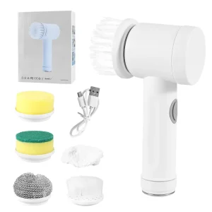 5 in 1 Multipurpose Electric Spin Scrubber Kitchen Tank Shoe Dish Washing Cleaning Brush