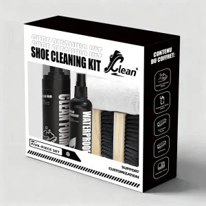 5 in 1 Sneaker Cleaning Kit Premium Brush Foam Cleaner Towel for Athletic Shoes Trainers Deep Clean Footwear Care Tools