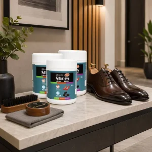 50PCS Barrel Tub Leather Shoe Wipes Instant Shine Quick Polish Deep Cleaning Disposable Shoe Cleaning Wet Wipes