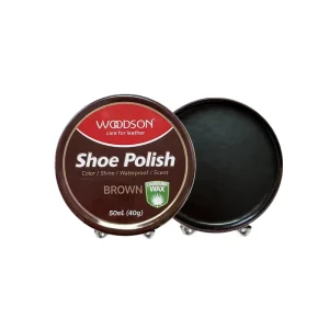 50ml Brown Shoe Polish Moisturizing Leather Cleaner Waterproof Shoe Oil Restoring and Polishing Shoe Wax
