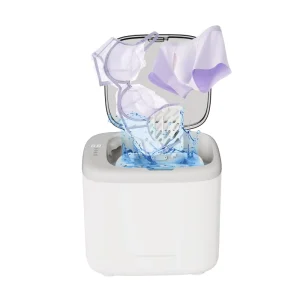5L Auto Mini Washer with Dryer Function Drum Underwear Socks Gentle Wash Dry High Spin Speed